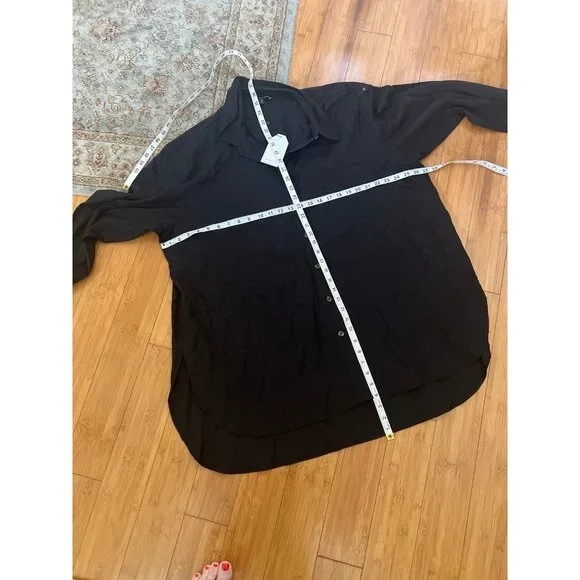 NWT Universal Standard Black Dawn Linen Hi Low Tunic size 18-20 - Picture 9 of 11